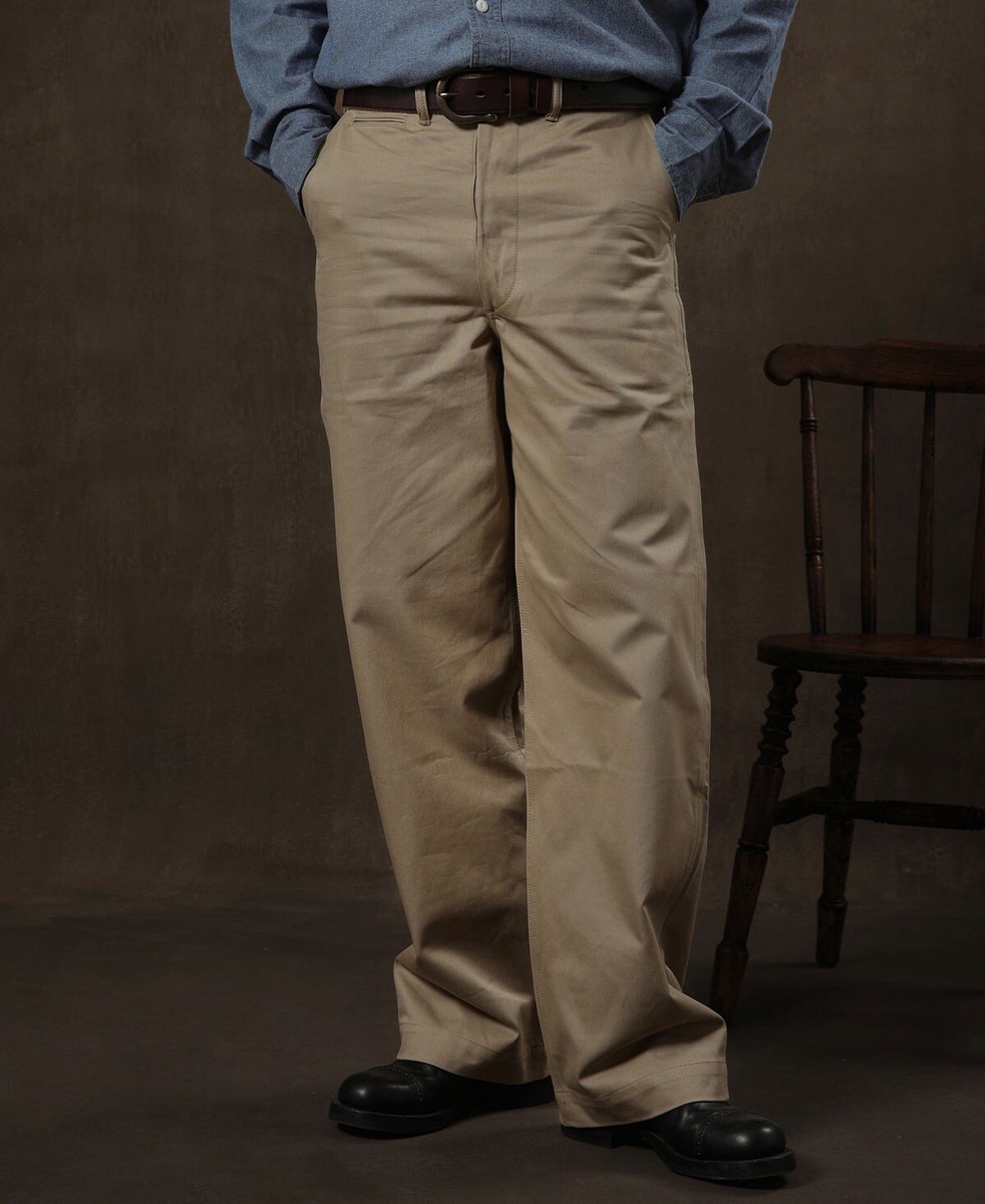 パンツ US ARMY KHAKI CHINO TROUSERS 1969s W30 Vintage 60s US Army Khaki Chino Trousers Mens 28/30 Prentice