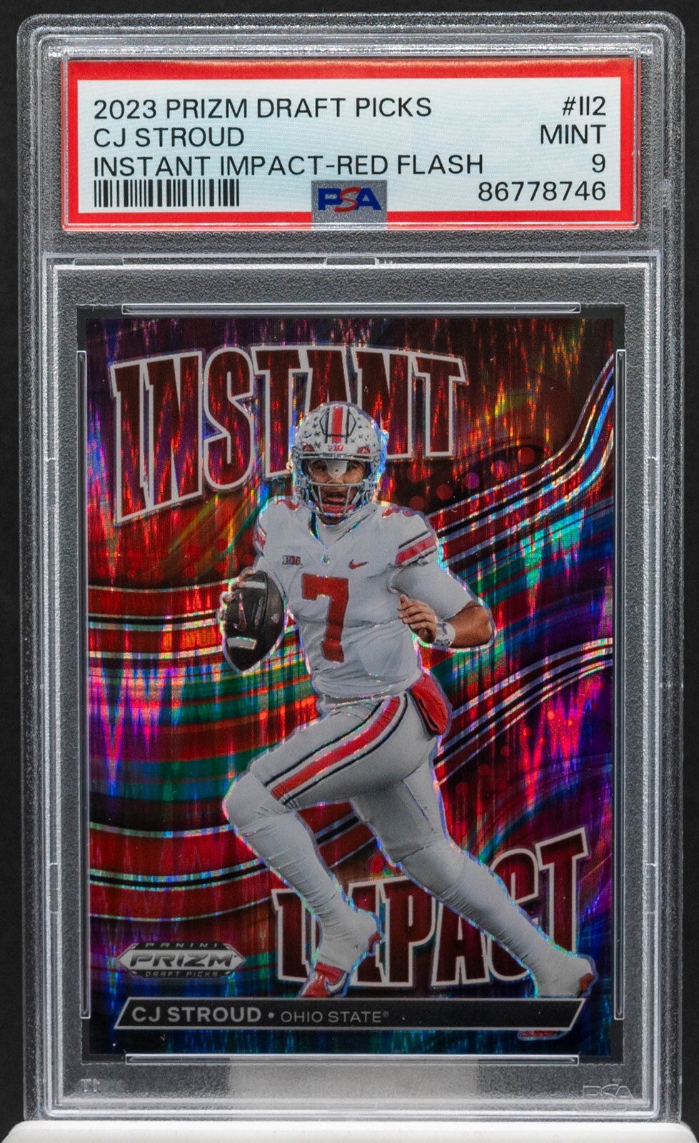 CJ Stroud Panini Prizm Draft Picks Instant Impact #II2 Red Flash