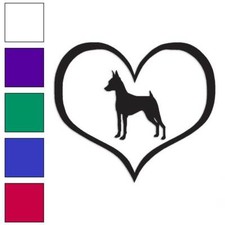 Heart Miniature Pinscher Dog, Vinyl Decal Sticker, Multiple Colors  Sizes 1485