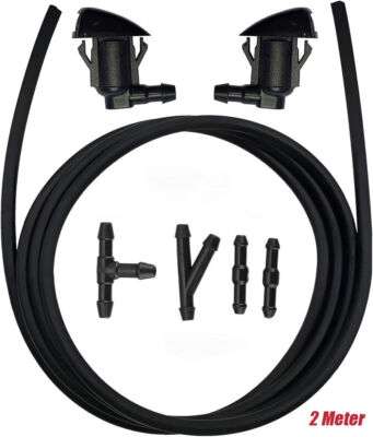 #ad Windshield Wiper Washer Squirter Nozzle Spray Jet Kit Fluid Hose Universal 2M $9.89