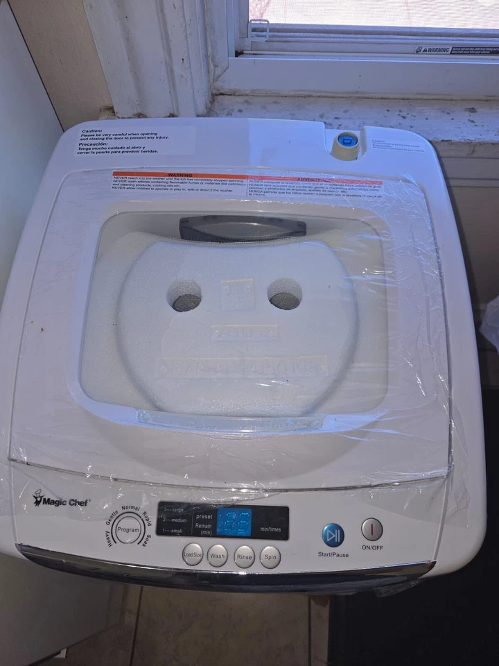 Magic Chef Compact Portable Top Load Washer with Space Saving Design, White - Image 4 of 4