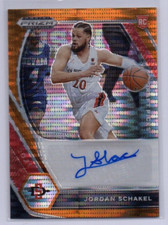 2021-22 Prizm Draft JORDAN SCHAKEL Orange Pulsar Prizm Auto RC /49 Maine Celtics