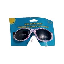 Childs Purple Circles Sunglasses Kids Ages 3 Polycarbonate Lense UV Protection