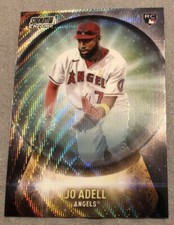 Jo Adell 2021 Stadium Club Chrome Crystal Ball Wave Refractor Rookie CB-6
