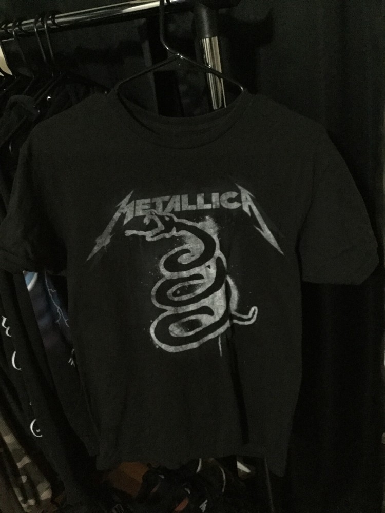 Metallica Black Album T Shirt Medium Black Heavy Metal