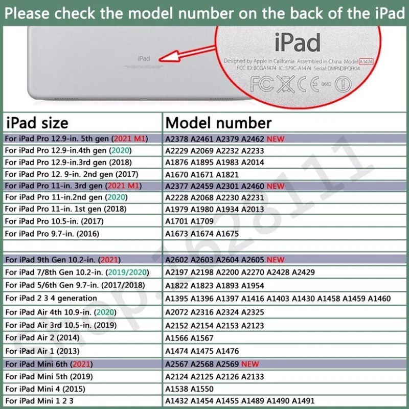 For Apple iPad 9th 8th 7th 6th 5th Generation 9.7" Air 4 Shockproof Case Cover - Image 2 of 4