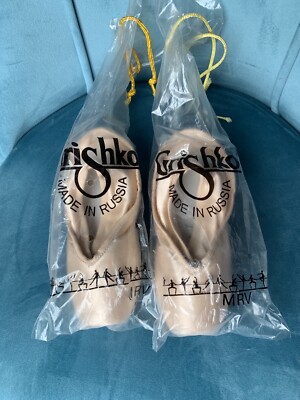 Brand New 2 Grishko Pointe Shoes Ulanova #1 Size 3 XXX M Street Size 5 1/2-6