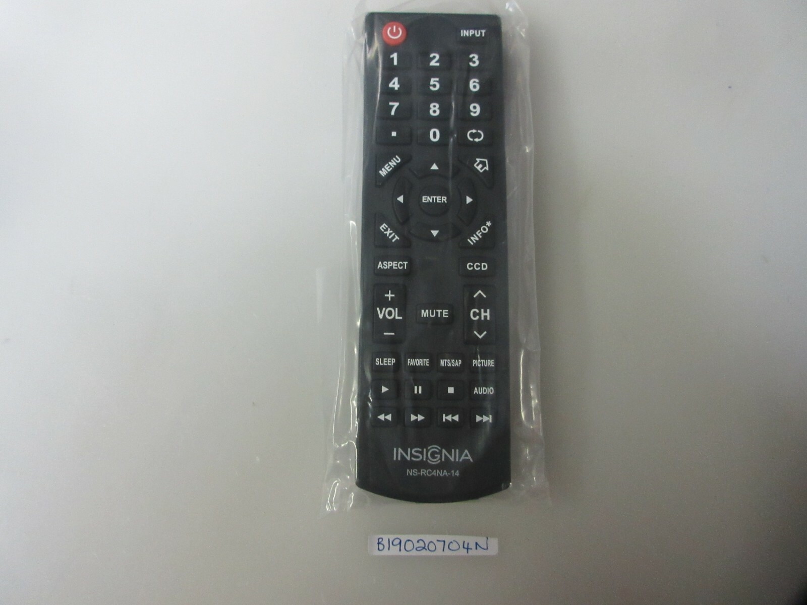 INSIGNIA TV Remote Control NS-RC4NA-14 | eBay