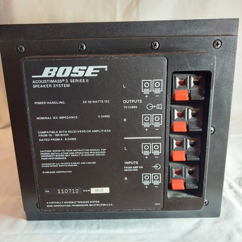 Bose Acoustimass 3 Serie II Speaker System Module et 2 Enceintes Envoi suivi