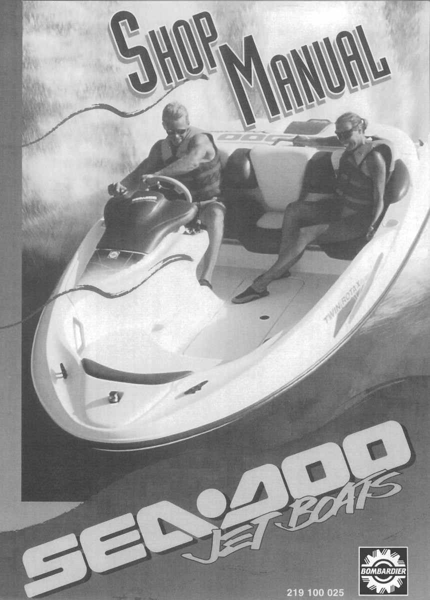 Sea-Doo 1995 Jet Boats Shop Repair Manual 219100025 B-grade Free