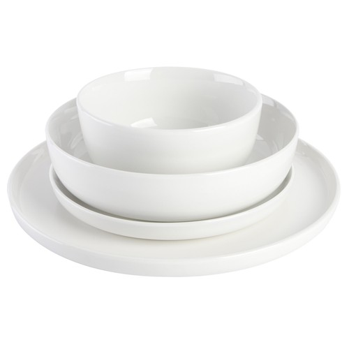 Juego de vajilla de porcelana de 16 piezas Gibson Home Oslo - blanco - Imagen 5 de 5