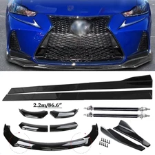 Front Bumper Lip Spoiler Side Skirts Rear Lip For Lexus IS F Sport 2017-2020