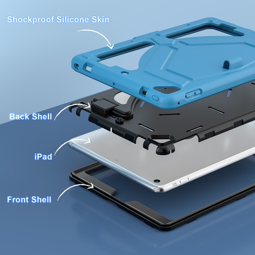 Heavy Duty Case for iPad 5th 6th 7th 8th 9th 10th 11th Generation Stand Cover - Picture 57 of 78