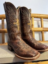Women s Vintage Cowgirl Boots Larry Mahan Oiled Leather With Horsehair Size 6 B