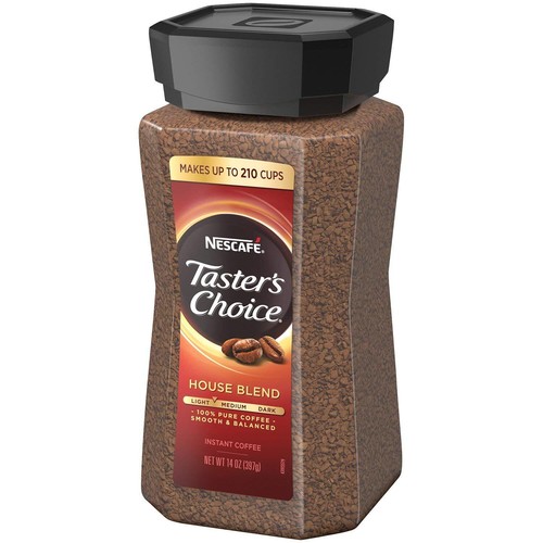 NESCAFE Taster's Choice Instant Coffee House Blend 14 Ounce Mild Flavor - Picture 3 of 3