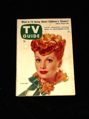 TV GUIDE-12/1955-LUCILLE BALL-DESI ARNAZ-I LOVE LUCY-DENVER EDITION EX