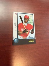 1998 Bowman International #181 Jimmy Rollins Rookie Card. rookie card picture