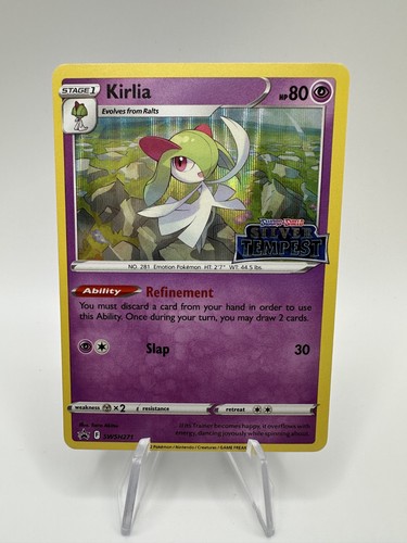 Kirlia SWSH271 Black Star Promo Pokemon Sword & Shield Promo LP Silver Tempest