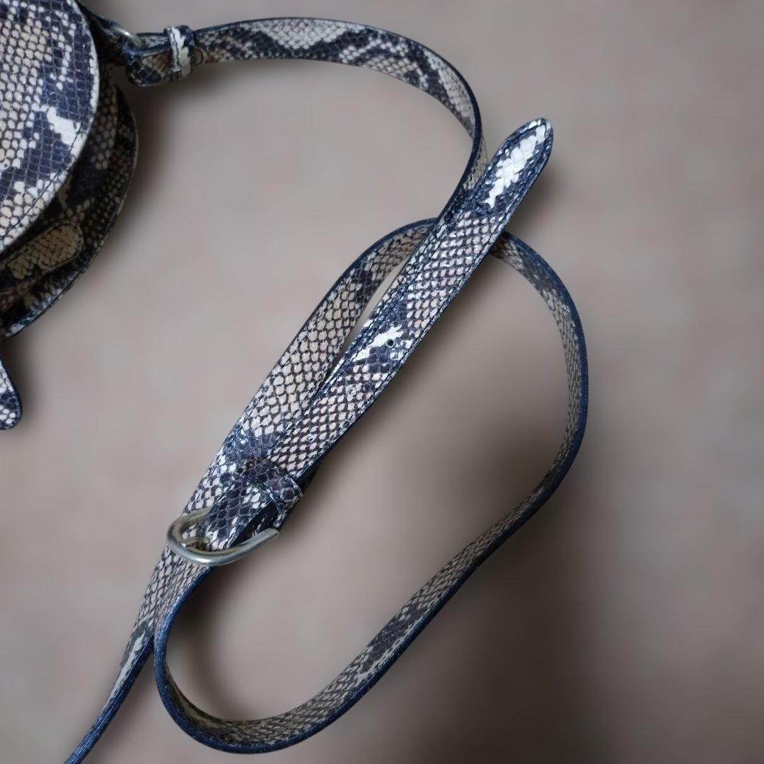 A.P.C. Python Snake Leather Half Moon Shoulder Ba… - image 17