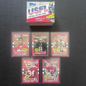 1985 Topps USFL Football Complete Factory Set (132) Kelly Young White Walker