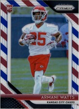 2018 Panini Prizm Prizms Red White and Blue #274 Armani Watts - FB