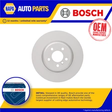 2x Brake Discs Pair Vented fits BMW 518D F11 2.0D Rear 13 to 17 345mm Set Bosch
