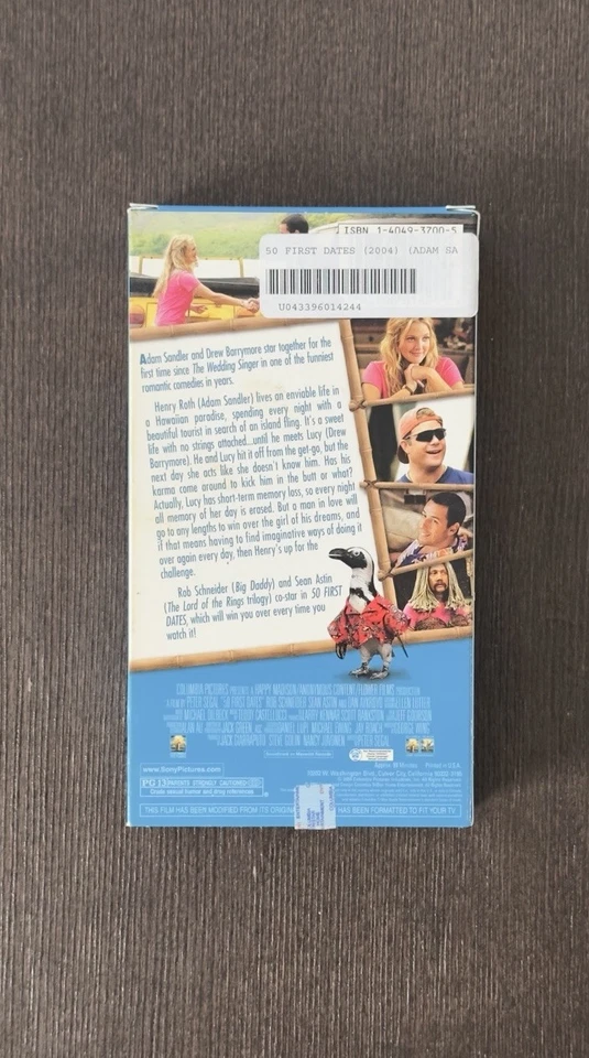 50 First Dates (VHS, 2004) - Image 2 of 2