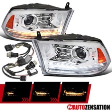 Fit 2009-2018 Dodge Ram 1500 2500 Projector Headlights Switchback Led Sequential Fit 2009-2018 Dodge Ram 1500 2500 Projector Headlights Switchback Led Sequential