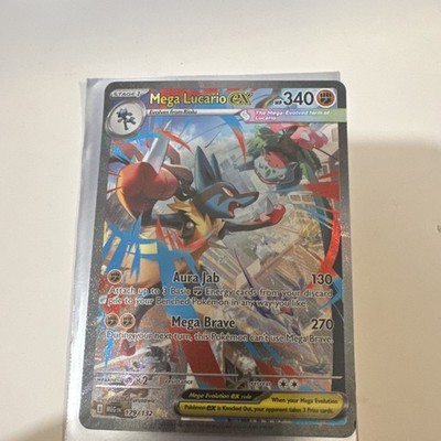 M Lucario EX 179/132 Evolutions Ultra Rare Full Art Holo EX English
