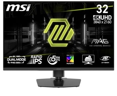 MSI MAG 322URDF E16 Gaming Monitor, 32 , 4K UHD, 3840x2160, 0.5ms, 160Hz-NEU&OVP
