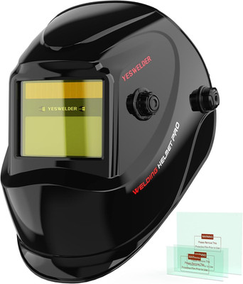YESWELDER Schweißhelm Wahre Farbe Solarbetriebene Schweißmaske Automatischer Ver
