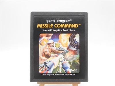 Atari 2600 MISSILE COMMAND Spiel Game Vintage Retro 80er /R29F2