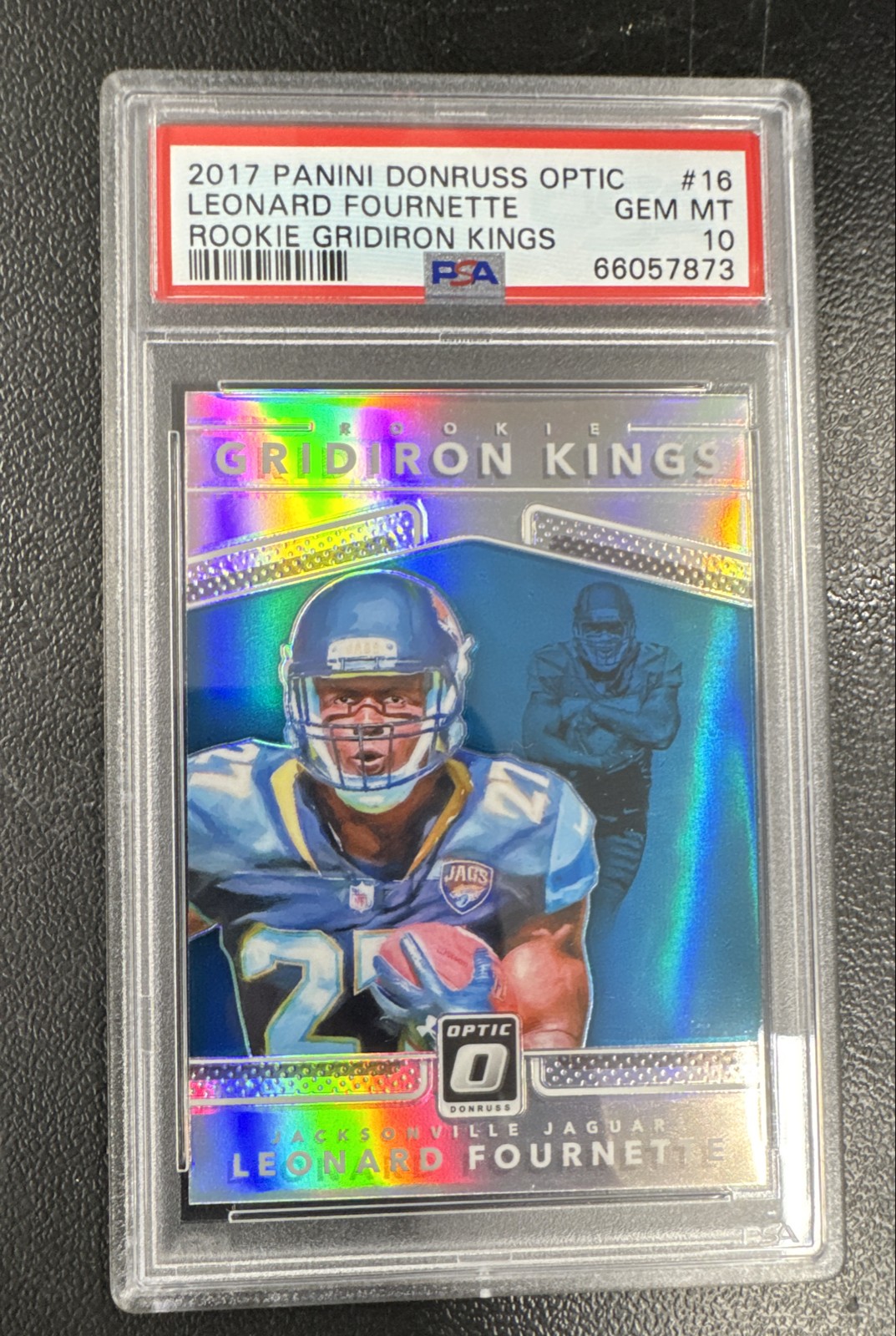 Leonard Fournette Panini Donruss Optic Rookie Gridiron Kings #16 Base