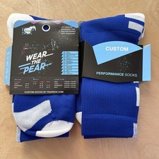 Pearsox Youth Blue Performance Athletic Socks 2 Pair