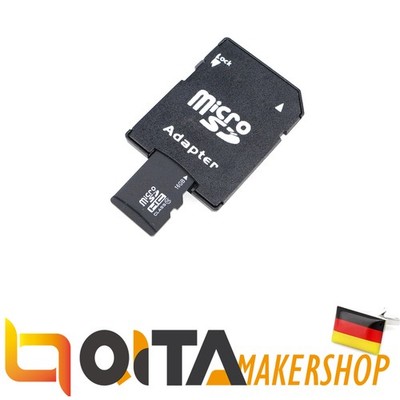 Für Raspberry Pi 3 16GB Micro SD Card Class 10 Speicherkarte mit Adapter