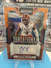 2025 Prizm Draft Picks Clark Phillips III Sensational Signatures /75 #SS-CPS