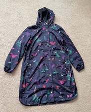 Joules Coat Women's US 4 Black Right As Rain Dogs Jacket Hooded Full Zip