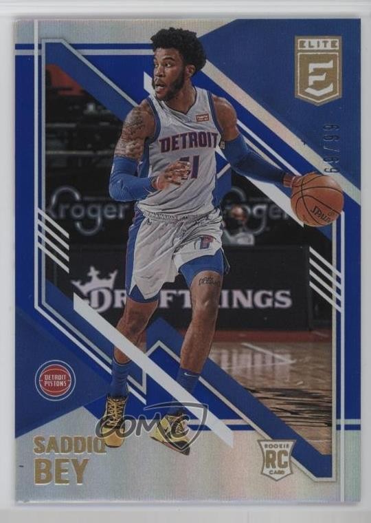 2020-21 Donruss Elite Rookies Blue 69/99 Saddiq Bey #103 1dm7