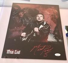 MEAT LOAF SIGNED AUTOGRAPH 11X14 PHOTO SIGNED IN RED JSA