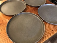 Lot Of 4 Project 62 Tilley Target Grey Stoneware Coupe Dinner Plates 10.75” EUC