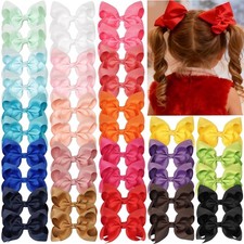 JOYOYO 40Pcs 4.5" Hair Bows Alligator 1 Count Pack of 40 , Multi-colored