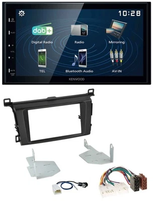 Kenwood 2DIN Bluetooth MP3 USB DAB Autoradio für Toyota RAV 4 (ab 2013) - Bild 1 von 4