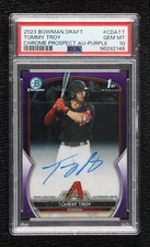2023 Bowman Draft Chrome Prospect Purple Refractor Tommy Troy PSA 10 Auto 1k9t