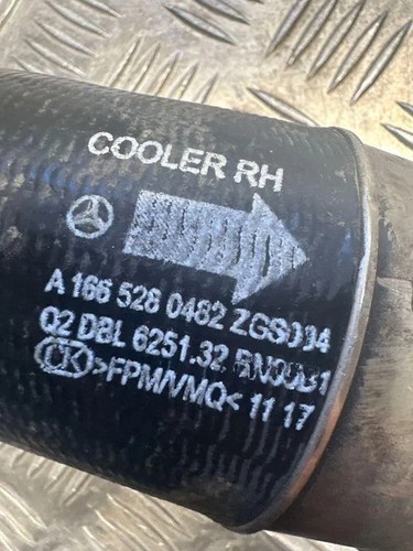 MERCEDES-BENZ GLE W166 Ladeluftkühlerschlauch A1665280482 Diesel 2017 33148960