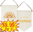 SALE!$9.99 For 5 Boho Rainbow Sunshine Wall Hanging Gender Neutral Nursery Decor