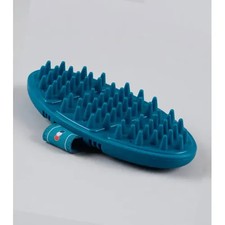 Premier Equine Soft-Touch Flexi Massage Brush in Med Blue Peacock