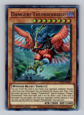 Danger! Thunderbird! GFTP-EN090 Ghosts From the Past Yu-Gi-Oh 1st Edition NM