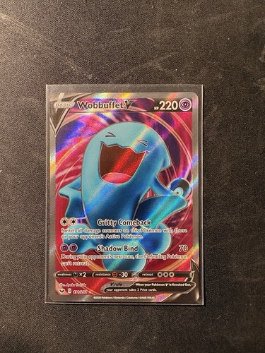 Wobbuffet V (Full Art) - 191/202 Sword & Shield Base Set NM Pokemon TCG