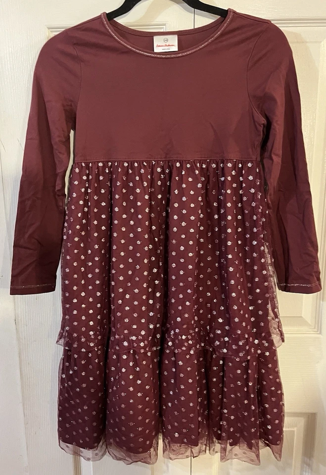 Vestido de vacaciones Hanna Andersson niñas con volantes de tul en capas talla 10 (140) nuevo sin etiquetas’s Foto 2 de 4