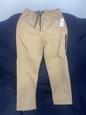 Old Navy Tech Taper Brown Pants. Kids Size 8 Medium. Brand New With Tags